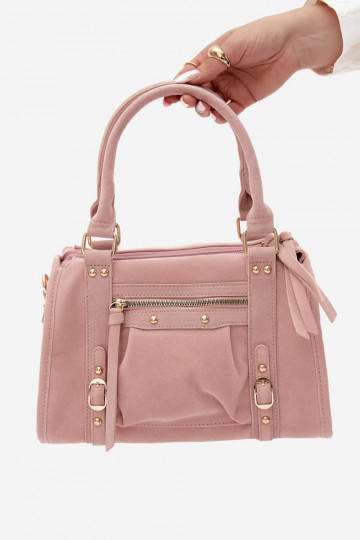 Borsa in suede sintetico rosa Lendra