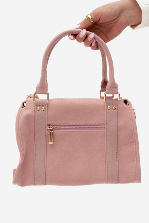 Borsa in suede sintetico rosa Lendra