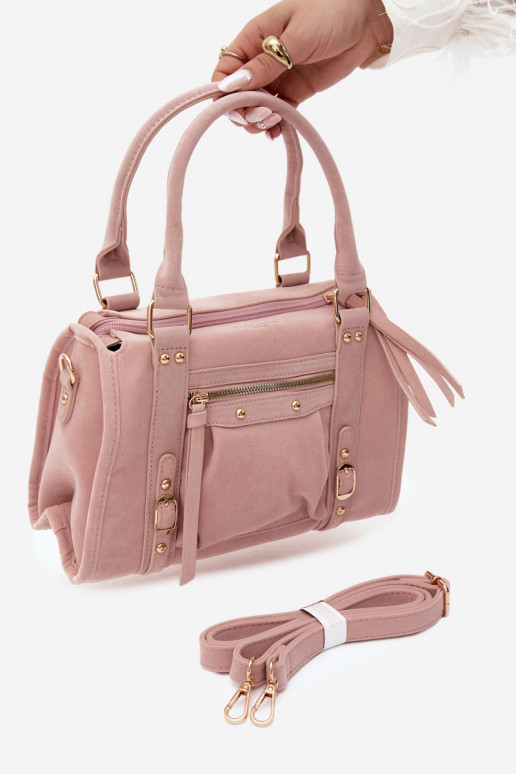 Borsa in suede sintetico rosa Lendra