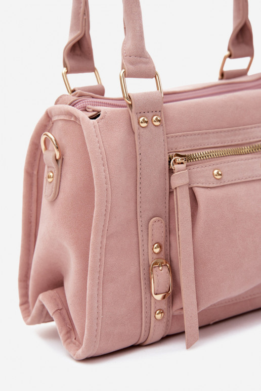 Borsa in suede sintetico rosa Lendra