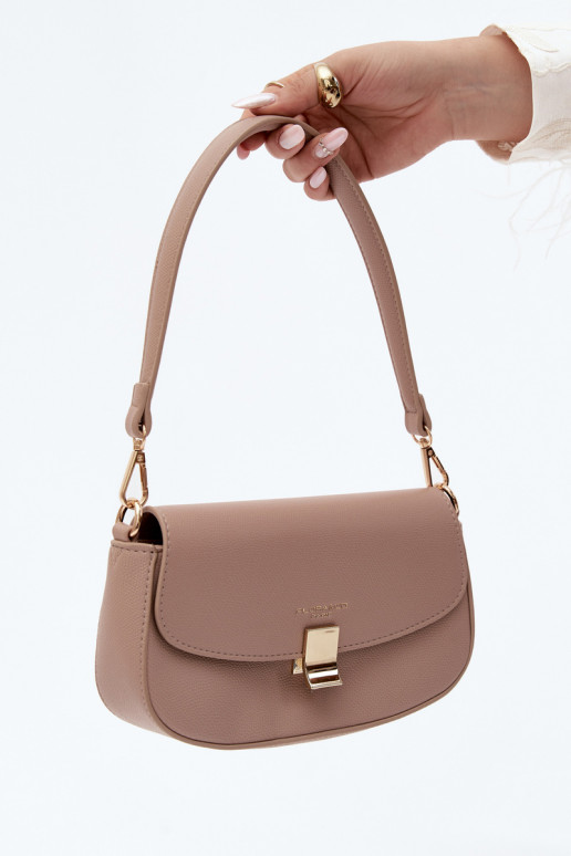 Piccola borsa in pelle sintetica color avorio Acacia