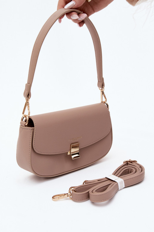 Piccola borsa in pelle sintetica color avorio Acacia