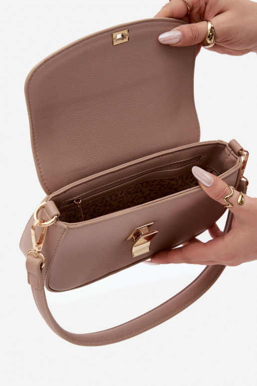 Piccola borsa in pelle sintetica color avorio Acacia