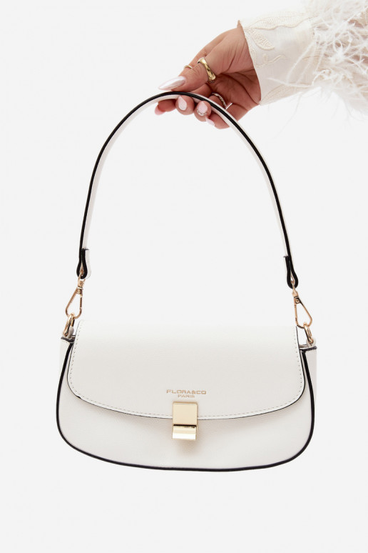 Piccola borsa in ecopelle bianca Acacia