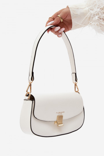 Piccola borsa in ecopelle bianca Acacia 2