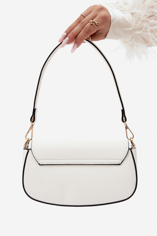 Piccola borsa in ecopelle bianca Acacia