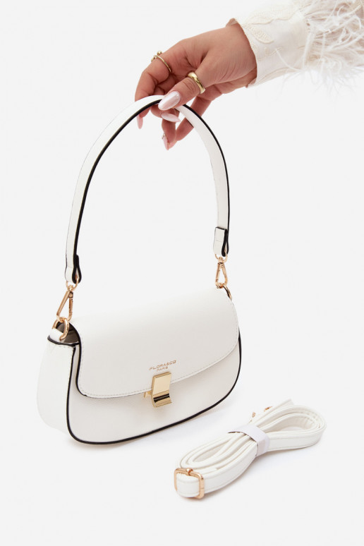 Piccola borsa in ecopelle bianca Acacia