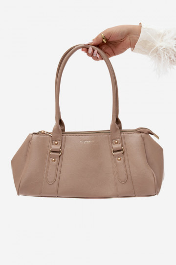 Borsa in ecopelle avorio Muni
