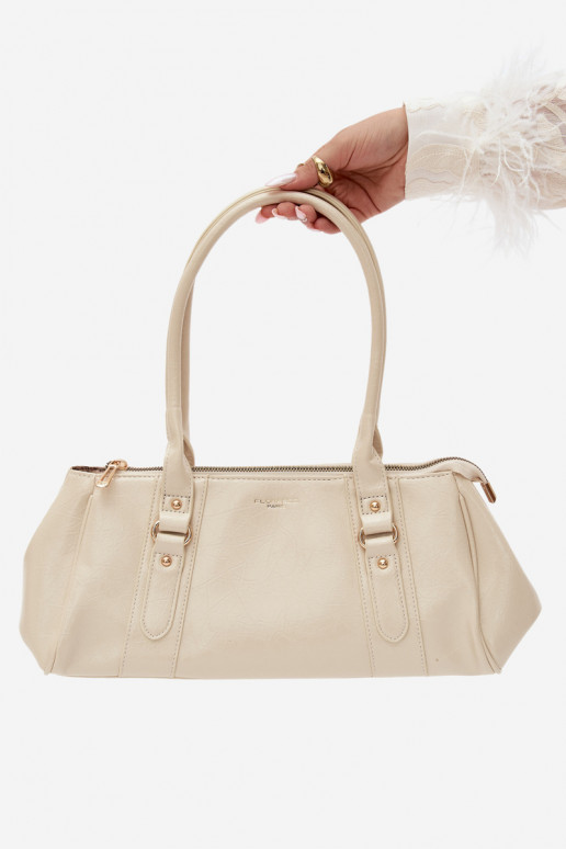 Borsa in ecopelle avorio Muni
