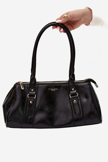 Borsa in ecopelle nera Muni