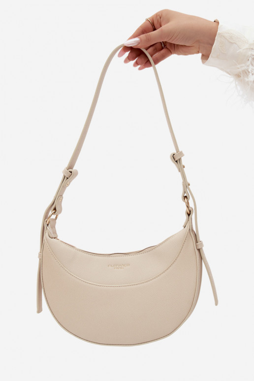 Piccola borsa in ecopelle sabbia chiara Miri