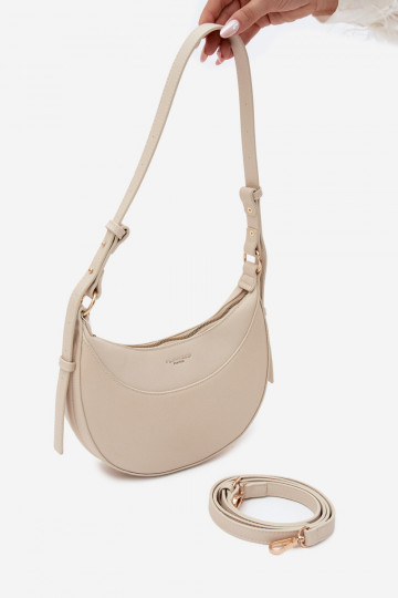Piccola borsa in ecopelle sabbia chiara Miri 2