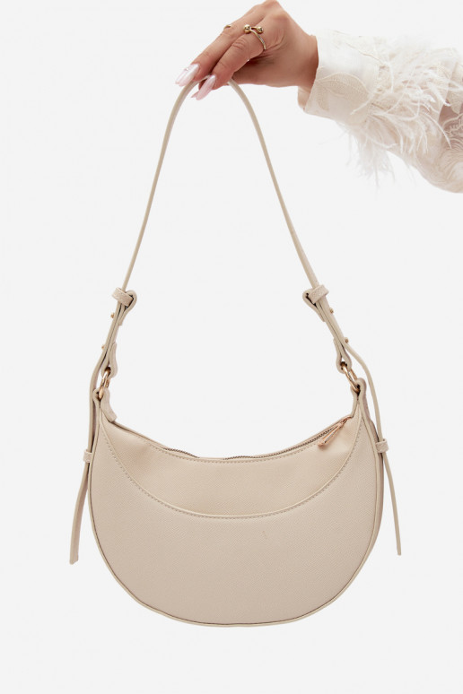 Piccola borsa in ecopelle sabbia chiara Miri