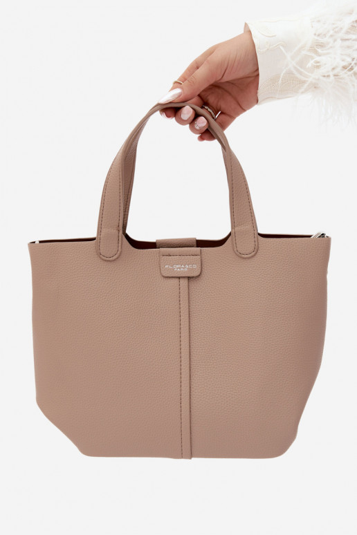 Borsa in ecopelle avorio Blaire