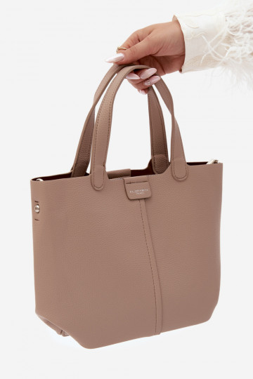 Borsa in ecopelle avorio Blaire 2