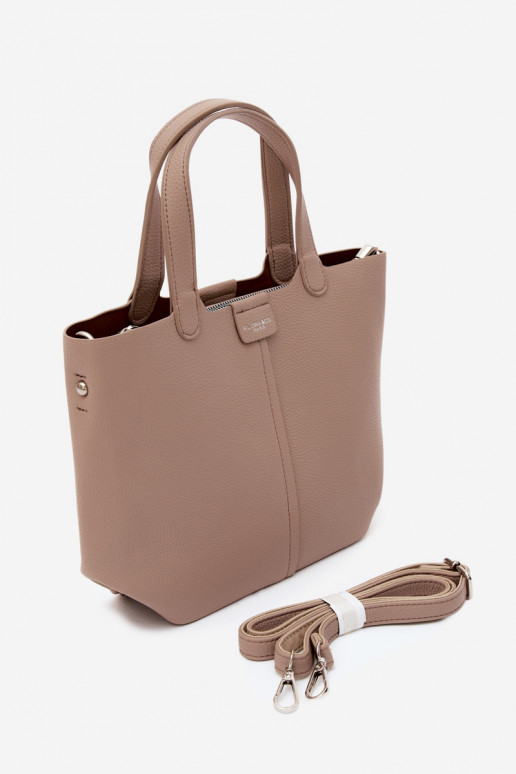 Borsa in ecopelle avorio Blaire