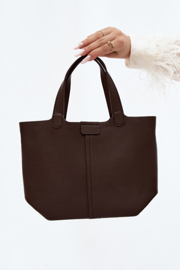 Borsa in ecopelle cioccolato Blaire