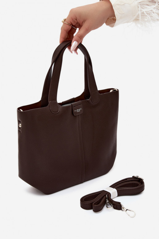 Borsa in ecopelle cioccolato Blaire