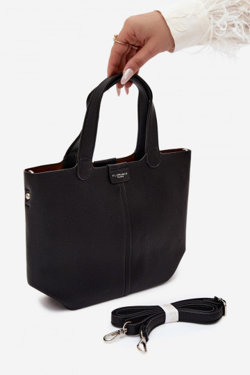 Borsa in ecopelle nera Blaire 2