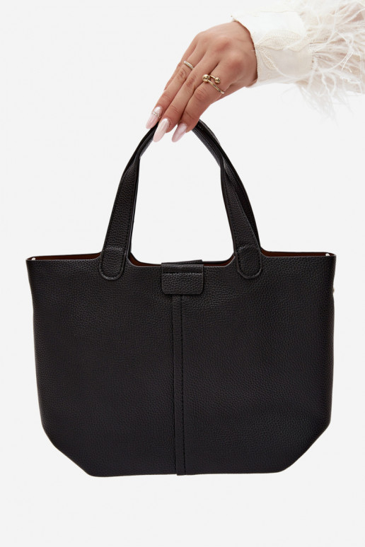 Borsa in ecopelle nera Blaire