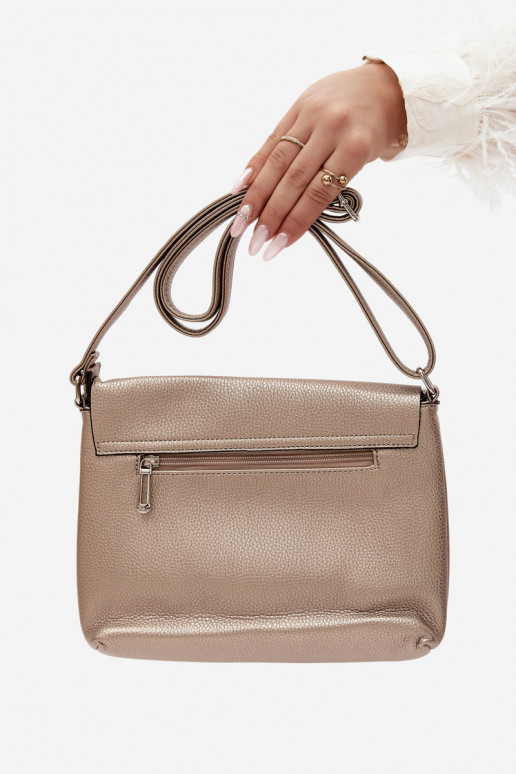 Borsa a tracolla in ecopelle oro Sigrid