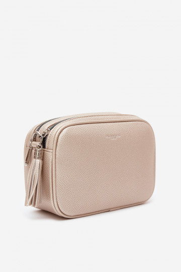 Borsa a tracolla in finta pelle dorata Daily 2