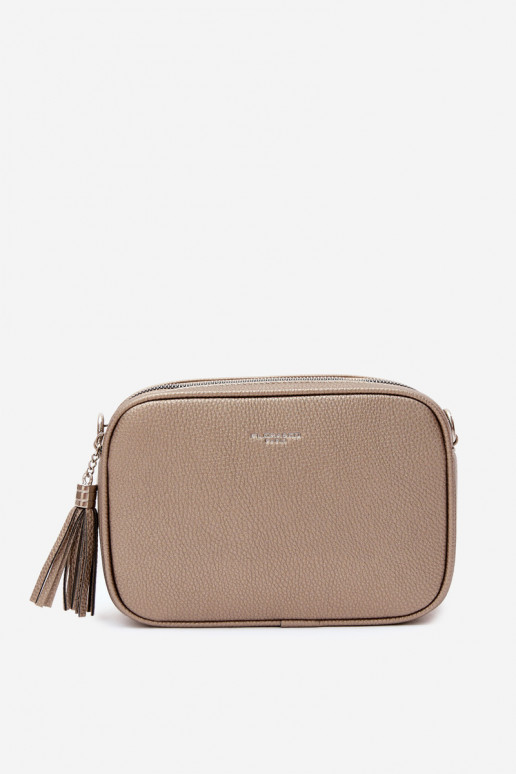 Borsa a tracolla in finta pelle oro scuro Daily