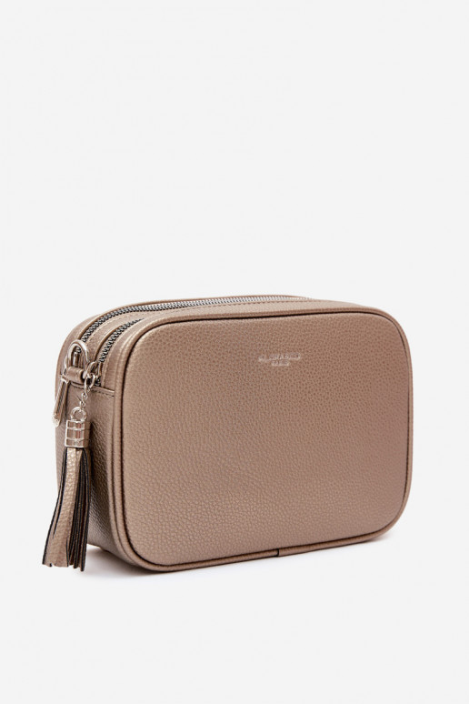 Borsa a tracolla in finta pelle oro scuro Daily