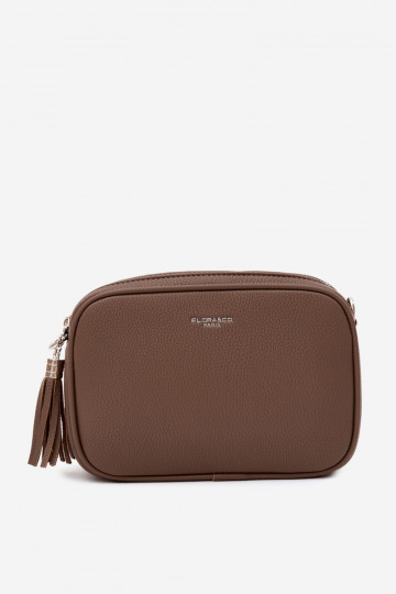 Borsa a tracolla in finta pelle argilla Daily