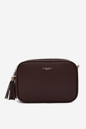 Borsa a tracolla in finta pelle cioccolato Daily