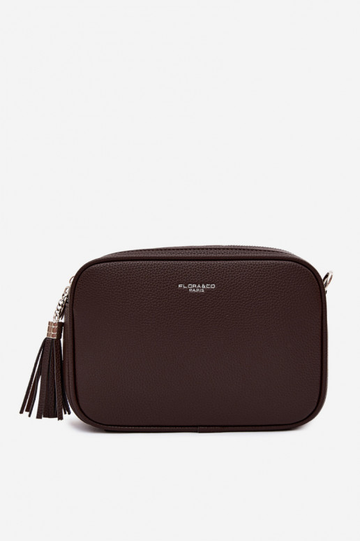 Borsa a tracolla in finta pelle cioccolato Daily