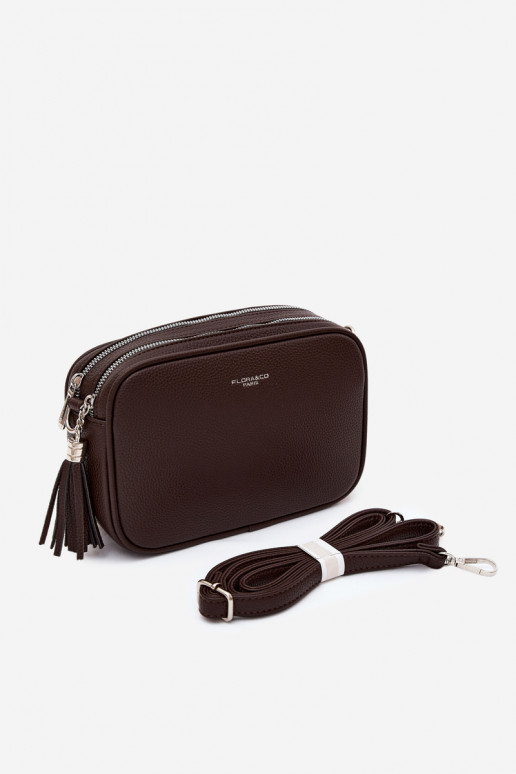 Borsa a tracolla in finta pelle cioccolato Daily