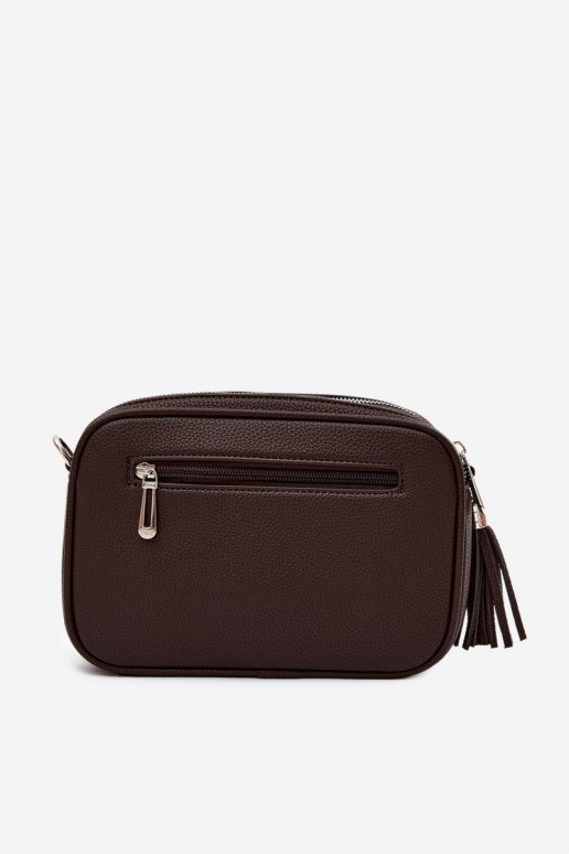 Borsa a tracolla in finta pelle cioccolato Daily