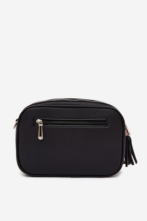 Borsa a tracolla in finta pelle nera Daily