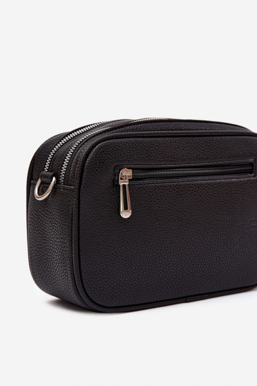 Borsa a tracolla in finta pelle nera Daily