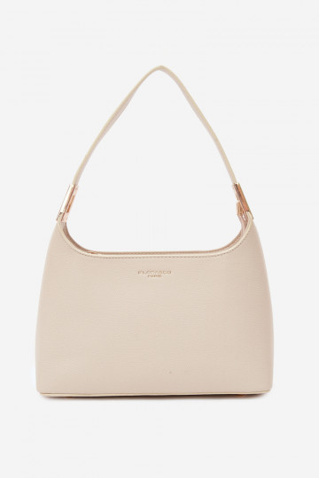 Borsa in ecopelle color sabbia chiara Gretta