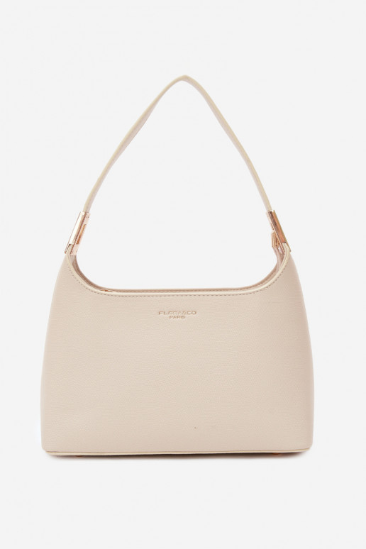 Borsa in ecopelle color sabbia chiara Gretta