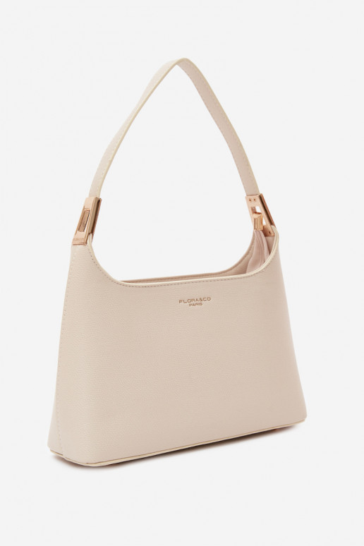 Borsa in ecopelle color sabbia chiara Gretta