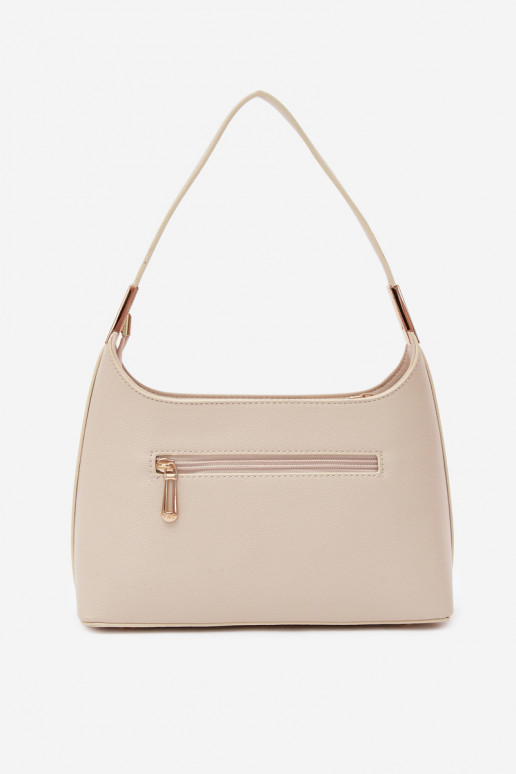 Borsa in ecopelle color sabbia chiara Gretta