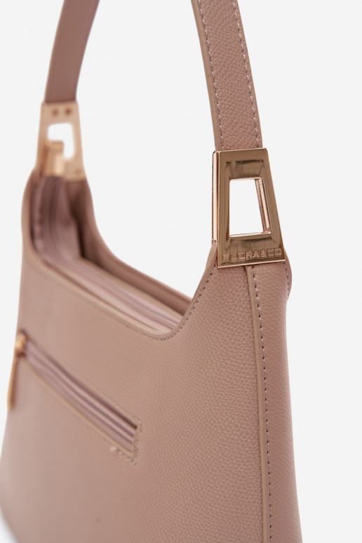 Borsa in ecopelle color avorio Gretta