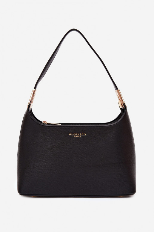Borsa in ecopelle nera Gretta