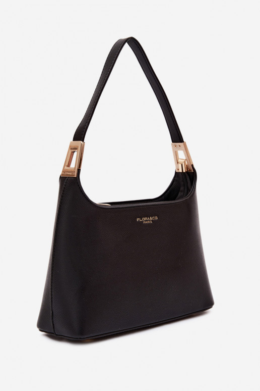 Borsa in ecopelle nera Gretta