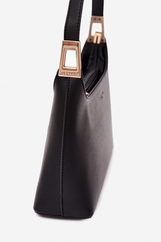 Borsa in ecopelle nera Gretta