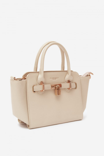 Borsa di tipo in ecopelle color sabbia chiara Odelia 2