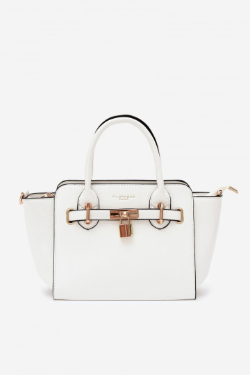 Borsa di tipo in ecopelle bianca Odelia