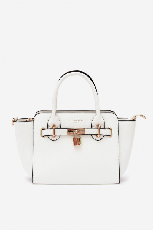 Borsa di tipo in ecopelle bianca Odelia