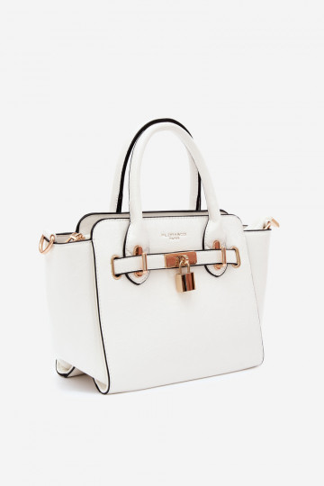 Borsa di tipo in ecopelle bianca Odelia 2