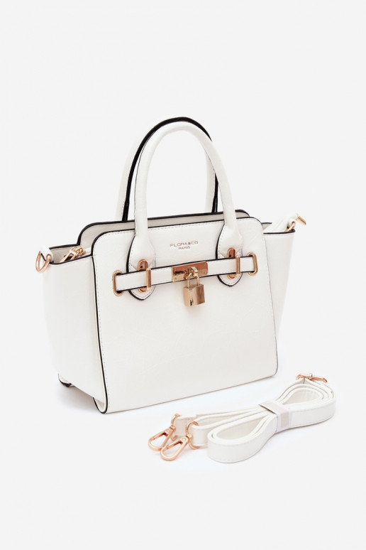 Borsa di tipo in ecopelle bianca Odelia