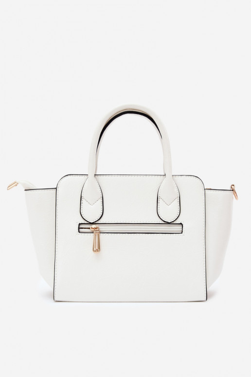Borsa di tipo in ecopelle bianca Odelia