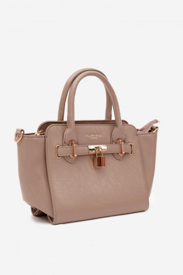 Borsa di tipo in ecopelle color avorio Odelia 2